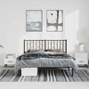 vidaXL King Metal Bed Frame with Headboard, Under Bed Storage, Noise Free, Black, No Mattress - 3 of 4