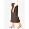 Jessica London Women's Plus Size Classic Cotton Denim Midi Skirt - 4 of 4