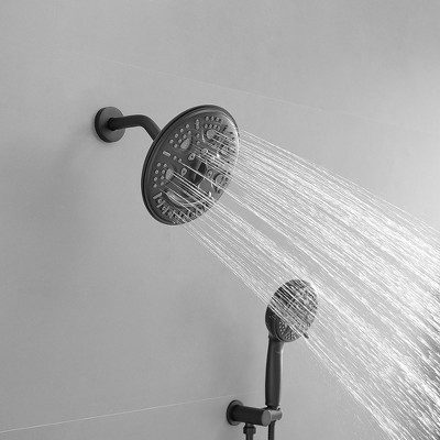 Matte Black Stainless Steel Multi-function Rain Shower Set