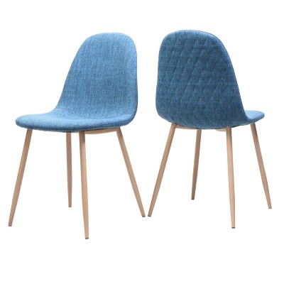NicBex Dining Chairs Set of 2,Modern Kitchen Chairs with High Backrest and Wood Legs for Living Meeting Room,Bedroom