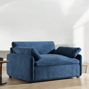 Mshliw 50" Oversized Chenille Single Sofa Chair, Lounge Armchair with Extra-Wide & Deep Seat, Comfy Upholstered Couch with Pillows for Living Room - 1 of 4
