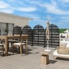 Dovelina Arched Outdoor Privacy Screen Patio Decorative Screens - 3 of 4