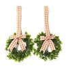 The Lakeside Collection Cabinet Hanging Decorative Seasonal Ribbon Wreaths - Set of 2 - image 4 of 4