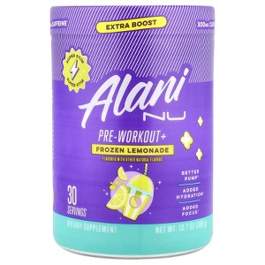 Alani Nu Pre-Workout+, Frozen Lemonade, 13.7 oz (388 g) - 1 of 4