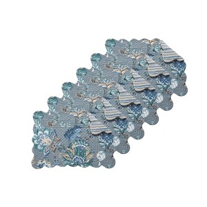 C&F Home Morrison Floral Cotton Quilted Reversible Machine Washable Placemat Machine Washable Set of 6 - 1 of 4