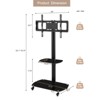 SEVOBAL TV Stands and Consoles Adjustable Multi-Function TV Stand with Lockable Wheels for Living Room, Black, 27.5"*16.5"*53.1" - 4 of 4