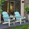 Aoodor Patio Chair Cushions for Adirondack Chairs, High-Back Design, 52"x20"x2.5" Olefin Fabric Slipcovers with Ties, for Outdoor Furniture, Set of 2 - 3 of 4