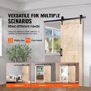 VEVOR Barn Door and Hardware Kit,30"x84" Wood Sliding Barn Door,Smoothly and Quietly,Barn Door Kit with 8-in-1 Floor Guide and Door Handle,Black&Wood - 3 of 4