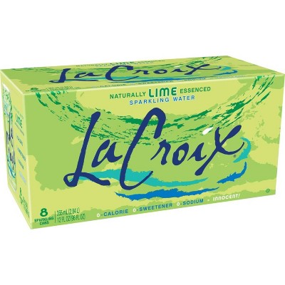 LaCroix Sparkling Water Lime - 8pk/12 fl oz Cans