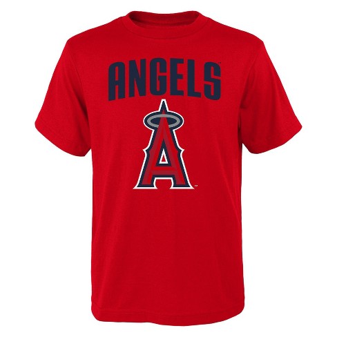 Mlb Los Angeles Angels Boys' Oversize Graphic Core T-shirt : Target