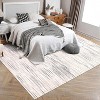 Washable Non-Slip Area Rug, Geometric Stain-Resistant Carpet for Living Room, Bedroom, Dining Room, Office, Blue, 8'x10' - 3 of 4