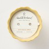 Scalloped Ceramic Driftwood & Amber Jar Candle Yellow - Hearth & Hand™ with Magnolia - 3 of 4