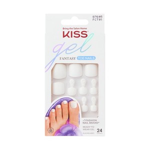 KISS Products Gel Fantasy Toe Fake Nails - This is Classic - 27ct - 1 of 4