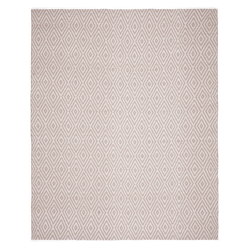 Gray/Ivory Diamond Flatweave Woven Area Rug 10'x14' - Safavieh