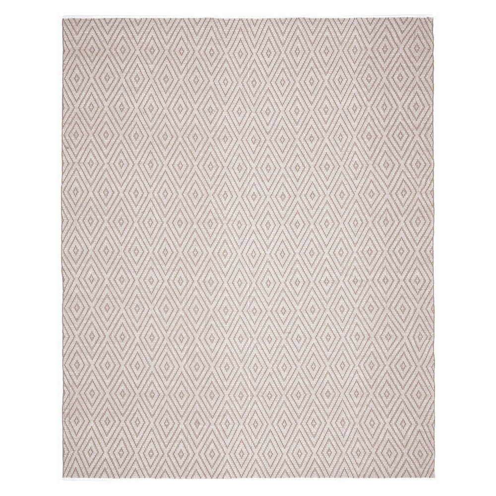 Gray/Ivory Diamond Flatweave Woven Area Rug 10'x14' - Safavieh