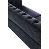 Modern Luxury Tufted Velvet 3-Seater Sofa with Gold Metal Accents, Diamond Stitching and 750lb Capacity Solid Wood Frame - 4 of 4