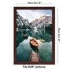 Americanflat 12x18 Poster Frame in Mahogany - Composite Wood with Shatter Resistant Glass - Wall Mounted Horizontal and Vertical Formats - 2 of 4