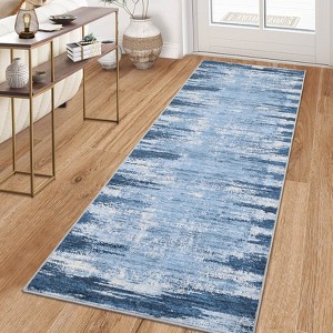 Modern Abstract Area Rug Ultra Thin Living Room Rug - 1 of 4