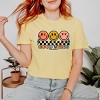 Simply Sage Market S.W.Smiley Checkered Good Vibes Smiley Face Garment Dyed Tee - 2 of 4