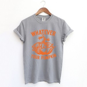 Simply Sage Market Women's Retro Whatever Spices Your Pumpkin Short Sleeve Garment Dyed Tee - 1 of 3