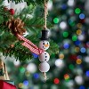 Joyfy 173-Piece Christmas Wooden Bead Craft Kit - Make 30+ Hanging Ornaments (Snowman, Santa, Elf) for DIY Holiday Decor & Activities - 3 of 4