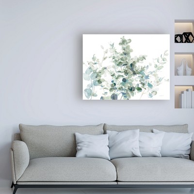 Danhui Nai Eucalyptus I Cool Canvas Art in Blue and Green