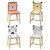 Lycvki 5 Piece Wood Kids Table with 4 Chairs Set - 4 of 4
