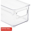 Sorbus Narrow Stackable Clear Storage Bins with Handles- for Kitchen Pantry, Freezer & Fridge Organization - 4 of 4