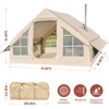 Docred Inflatable Tent for Camping,4 Person Tents with Large Awning, PU 3000mm Waterproof Oxford Portable Tailgate Blow Up Tent for SUV Car Jeep - 2 of 4