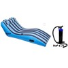 Aqua Key West Ultra Cushioned Comfort Lounge Swimming Pool Float with Pillow & Dual Action Hand Pump with 4 Nozzle Adapters Attachments - 2 of 4