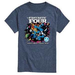 Men's - Marvel - Fantastic Four Vs Galactus Comic Book Cover Short Sleeve Graphic T-Shirt - 1 of 4