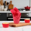 Unique Bargains Flame Shape Disposable Baking Cups Greaseproof Paper 1.97"x3.15" 50 Pcs - 2 of 4