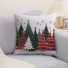 Lomsoe Christmas Tree Pillowcase, Decorative Cushion Cover, Machine Washable, Fits Multiple Room Types, Cover Only - 4 of 4