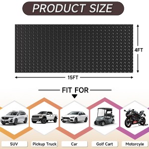 Thickened Diamond Black PVC Garage Flooring Rolls (40/60 sq. ft. ) - 1 of 1