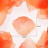 Unique Bargains Silk Realistic Appearance Artificial Flower Rose Petals 2x2 Inch 3200 Pcs Orange&Red - 2 of 3