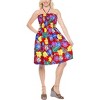 LA LEELA Women's Tube Dress Club Top Short One Size Barn Floral - 3 of 4