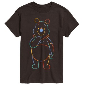 Men's - Winnie The Pooh - Colorful Sketch Short Sleeve Graphic T-Shirt - 1 of 3