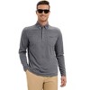 Men's Polo Shirts Long Sleeve Golf Shirts Business Casual Button Collar Shirts - 4 of 4