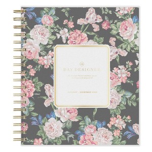 Day Designer 2025 Daily/Monthly Planner 10.16"x9.49" Wirebound Rose Garden: Adult Stationery, Tabs, 8x10, January-December - 1 of 4