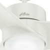Hunter Fans 54" Havoc Ceiling Fan Fresh White Finish - Modern Design, Wet Rated, Integrated LED, 3 Blades, Optimal Cooling Performance - 4 of 4