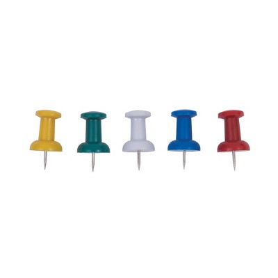 Staples Plastic Push Pins Asst. Giant 12/PK 1807431