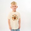 SmileyWorld Gobble Gobble Circle - Youth Short Sleeve Graphic T-Shirt and Toddler Short Sleeve Graphic T-Shirt - 3 of 4
