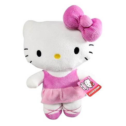 Fiesta Hello Kitty Plush Cat Stuffed Animal Pink Bow 15”