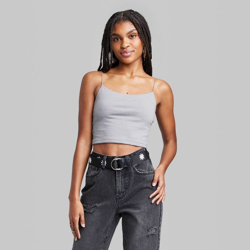 Women's Cropped Cami Tank Top - Wild Fable™, 3 of 5