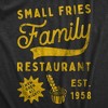 Toddler Small Fries Family Restaurant T Shirt Funny Diner Joke Tee For Kids - Crazy Dog Toddler T Shirt - 2 of 4
