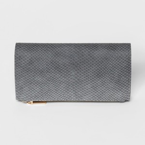 Zip Fold-Over Wallet - A New Day Gray, Women