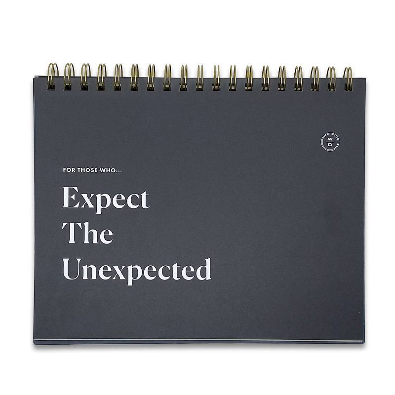 Undated Planner 8&#34;x10&#34; Stay on Track Black - Wit &#38; Delight, 3 of 6