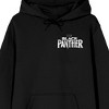 Black Panther Mask Logo Long Sleeve Black Adult Pullover Hoodie - 2 of 4