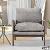 NicBex Velvet Accent Chair with Solid Wood Frame,Leisure Chair with Thick Seat Cushion,Arm Chair for Bedroom,Reading Room - 2 of 4