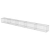 vidaXL Gabion Wall with Covers Galvanized Steel 236"x19.7"x19.7" - 3 of 4